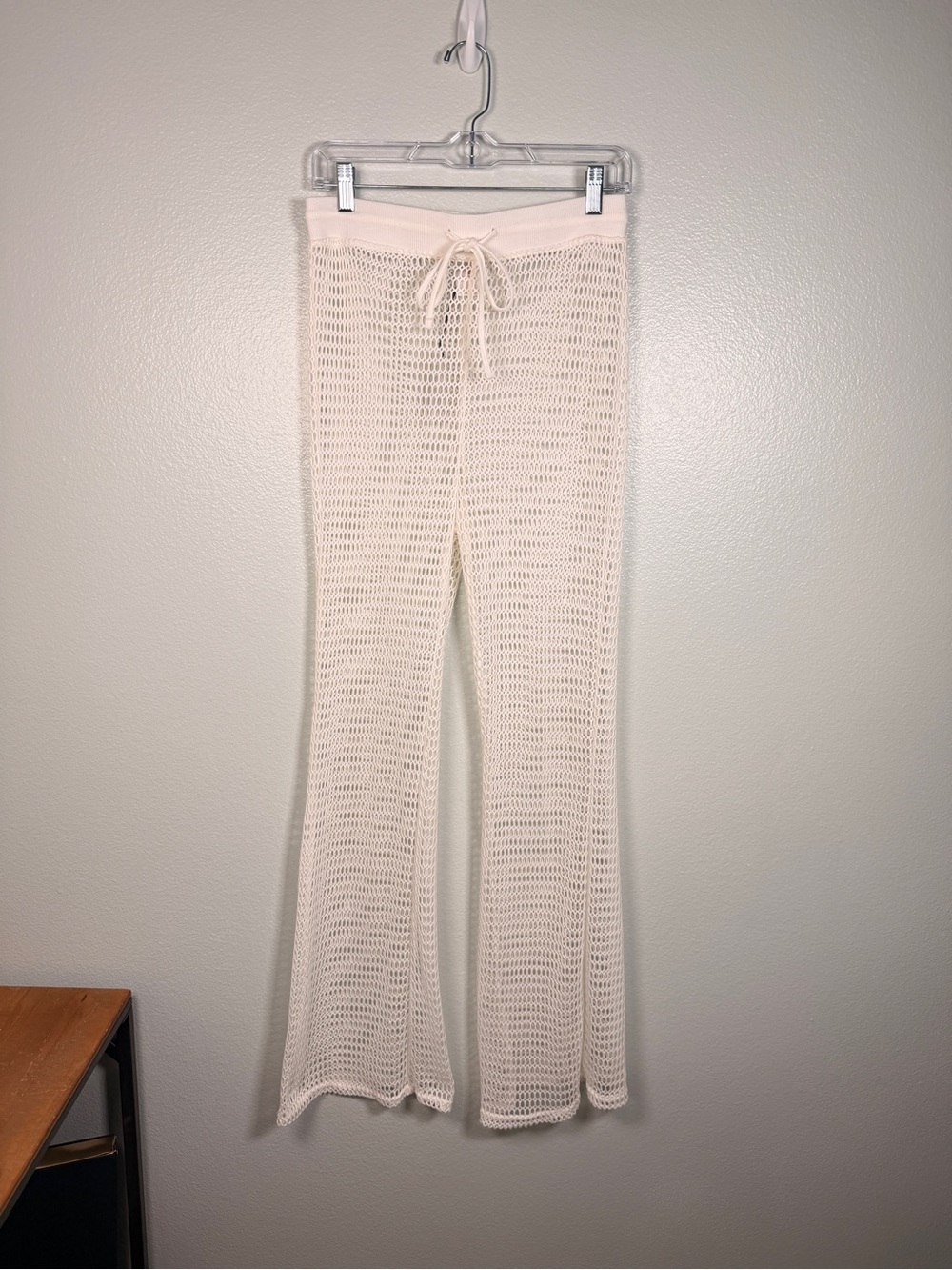 Shade & Shore‎ Cream Open-Knit Coverup